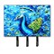 Carolines Treasures MW1166TH68 Peacock Straight Up In Blue Leash Or Key Holder